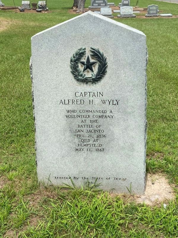 Captain Alfred H. Wyly Marker image. Click for full size.