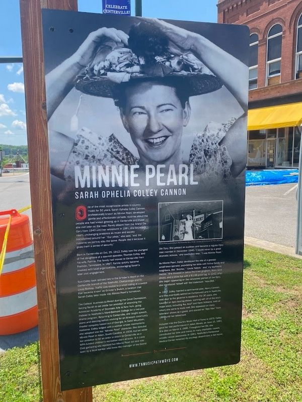 Minnie Pearl Marker image. Click for full size.