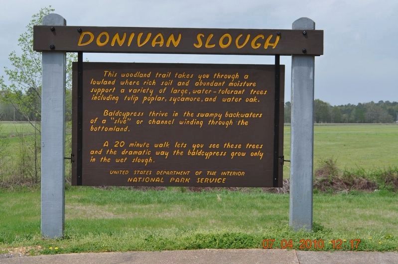 Donivan Slough Marker. Click for full size. Donivan Slough Marker image. Click for full size.