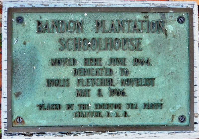 Bandon Plantation Schoolhouse Marker image. Click for full size.