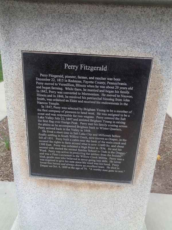 Perry Fitzgerald Marker image. Click for full size.