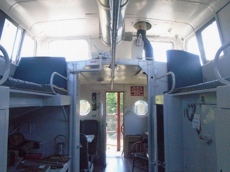 Pennsylvania Railroad Cabin Car Interior image. Click for full size.