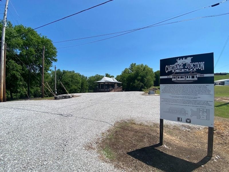 Carthage Junction Depot Marker image. Click for full size.