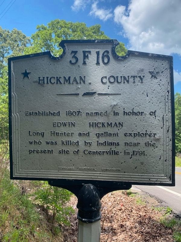 Hickman County / Lewis County Marker image. Click for full size.