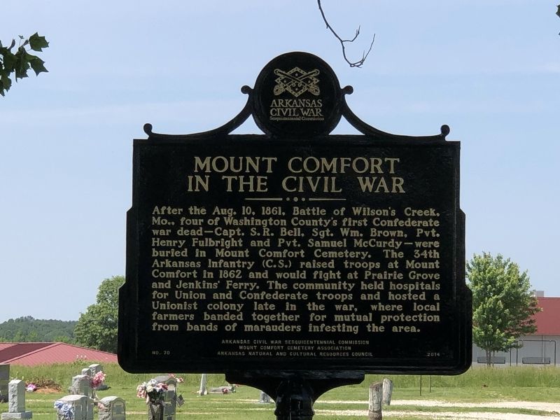 Mount Comfort in the Civil War Marker image. Click for full size.