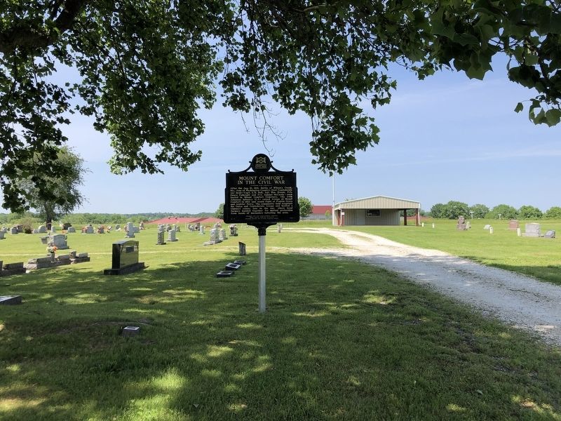 Mount Comfort in the Civil War Marker. Click for full size. Mount Comfort in the Civil War Marker image. Click for full size.