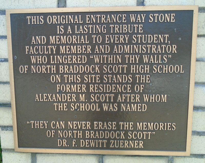 Alexander M. Scott High School Marker. Click for full size. Alexander M. Scott High School Marker image. Click for full size.