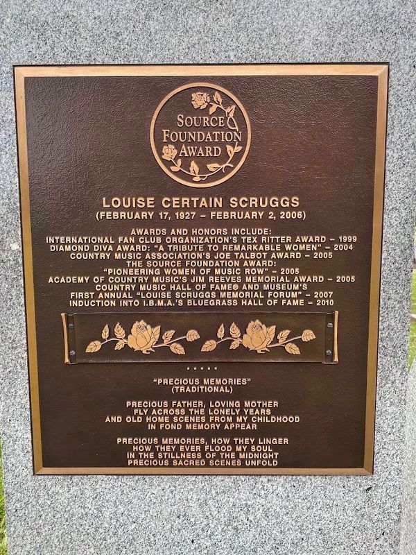 Louise Certain Scruggs Marker image. Click for full size.