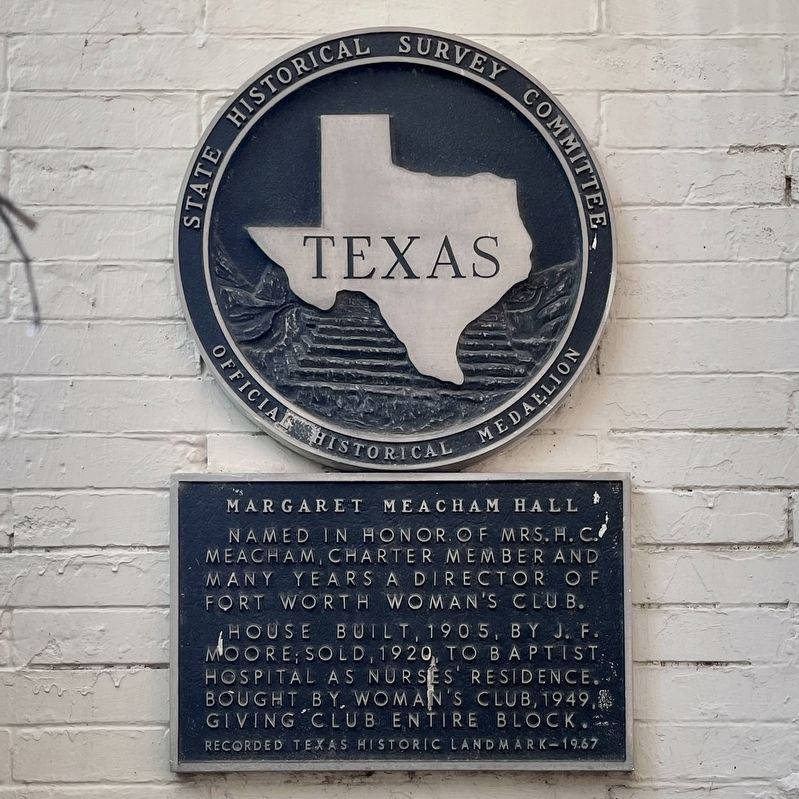 Margaret Meacham Hall Texas Historical Marker image. Click for full size.