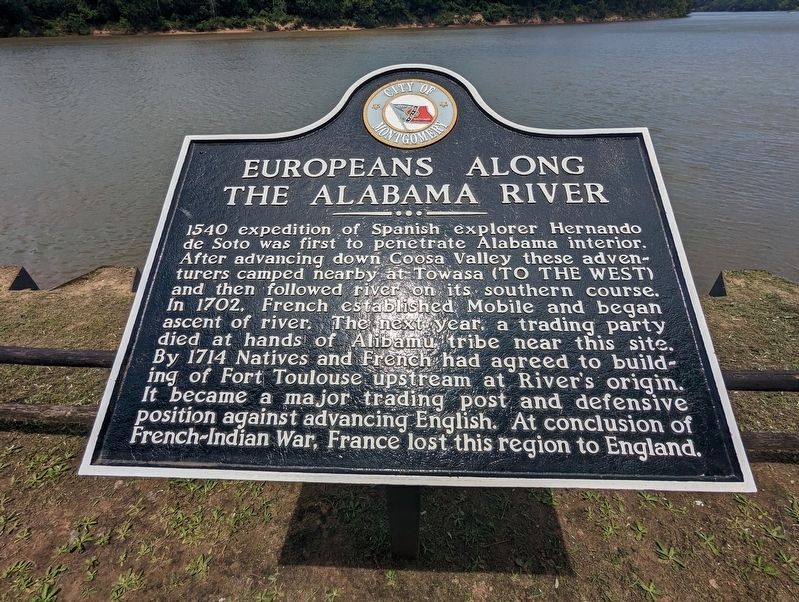 Europeans Along the Alabama River Marker. Click for full size. Europeans Along the Alabama River Marker image. Click for full size.