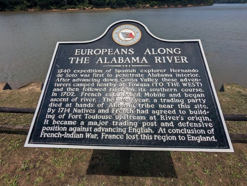 Europeans Along the Alabama River Marker image. Click for full size.