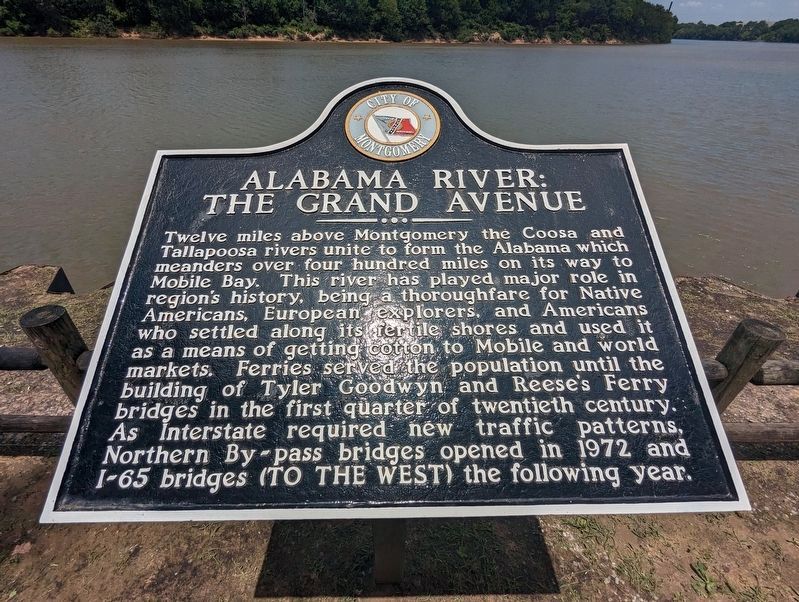 Alabama River: The Grand Avenue Marker image. Click for full size.