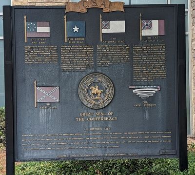 Great Seal of the Confederacy Marker. Click for full size. Great Seal of the Confederacy Marker image. Click for full size.