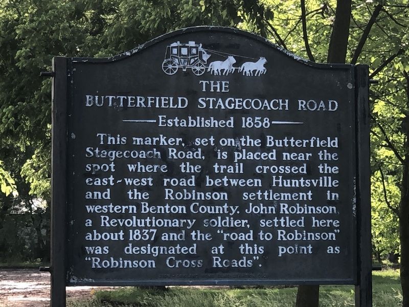 The Butterfield Stagecoach Road Marker image. Click for full size.