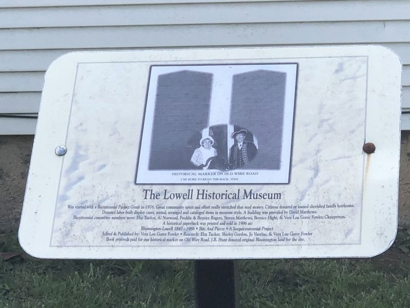 The Lowell Historical Museum Marker image. Click for full size.