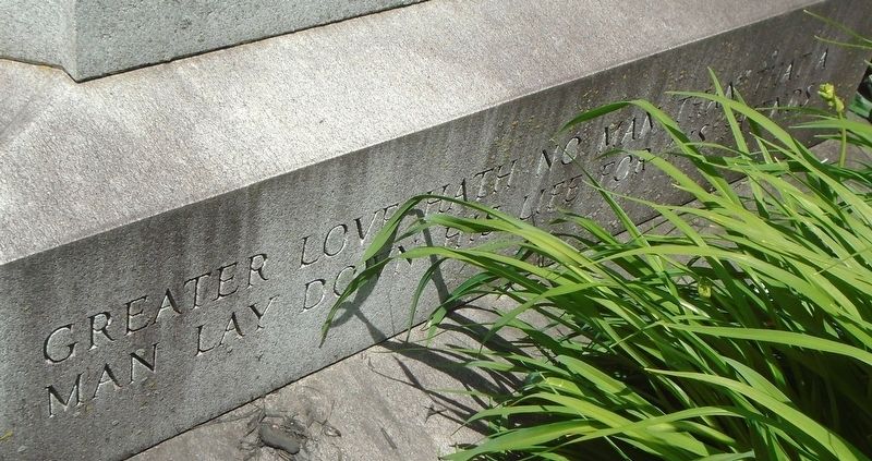 World War Memorial Epitaph image. Click for full size.