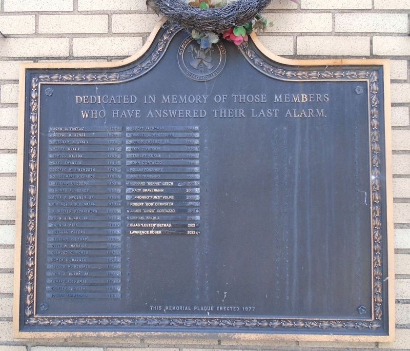 Wilmerding Volunteer Fire Department "Last Alarm" Memorial image. Click for full size.