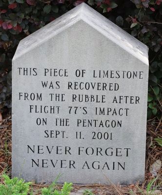 Pentagon Limestone Marker image. Click for full size.
