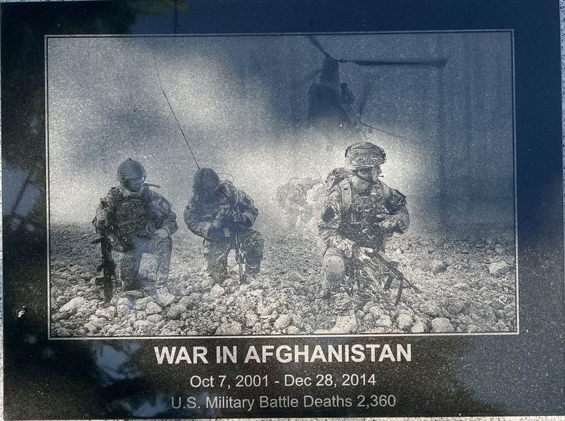 War in Afghanistan Marker image. Click for full size.