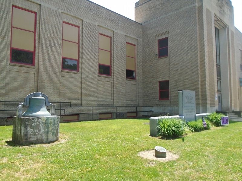 War Memorial, Bell, and Time Capsule image. Click for full size.