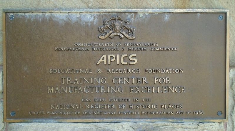 APICS Education & Research Foundation Training Center for Manufacturing Excellence Marker image. Click for full size.