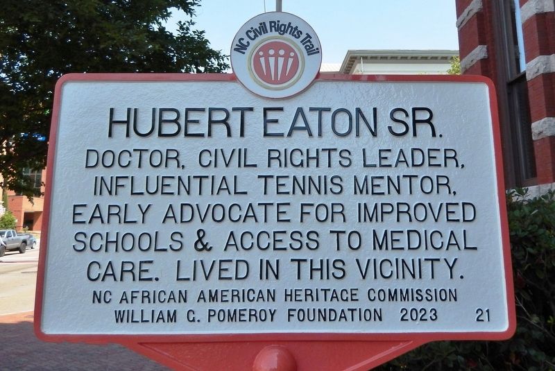 Hubert Eaton Sr. Marker image. Click for full size.