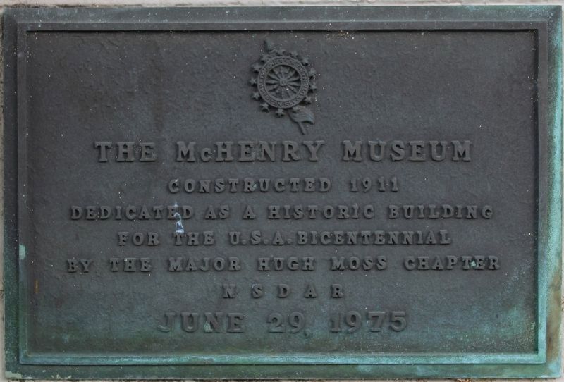 The McHenry Museum Marker One image. Click for full size.