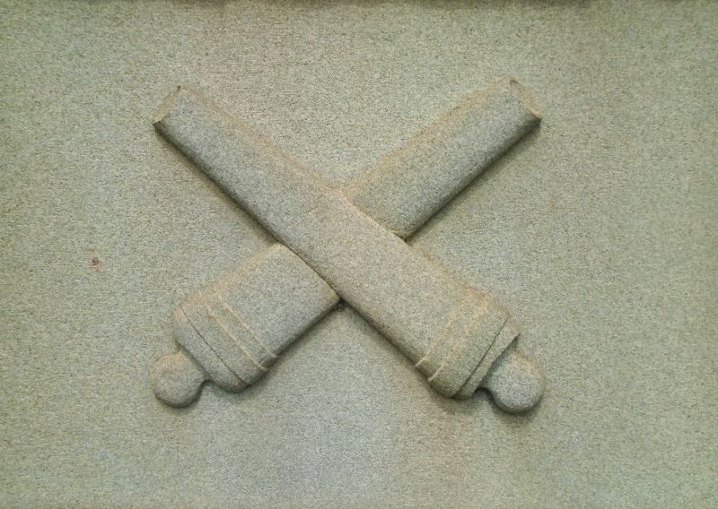 Civil War Memorial Crossed Cannon. Click for full size. Civil War Memorial Crossed Cannon image. Click for full size.
