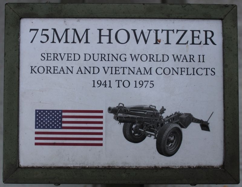 75MM Howitzer Marker. Click for full size. 75MM Howitzer Marker image. Click for full size.