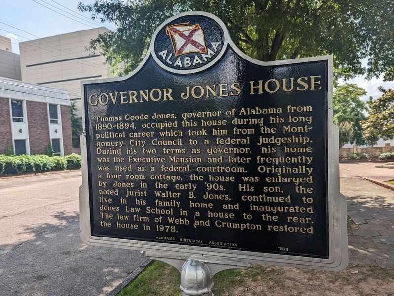 Governor Jones House Marker image. Click for full size.