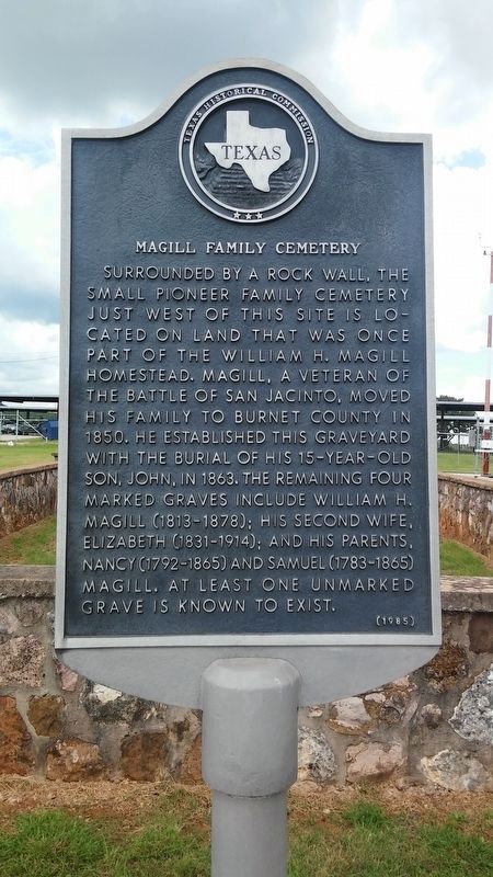 Magill Family Cemetery Marker image. Click for full size.