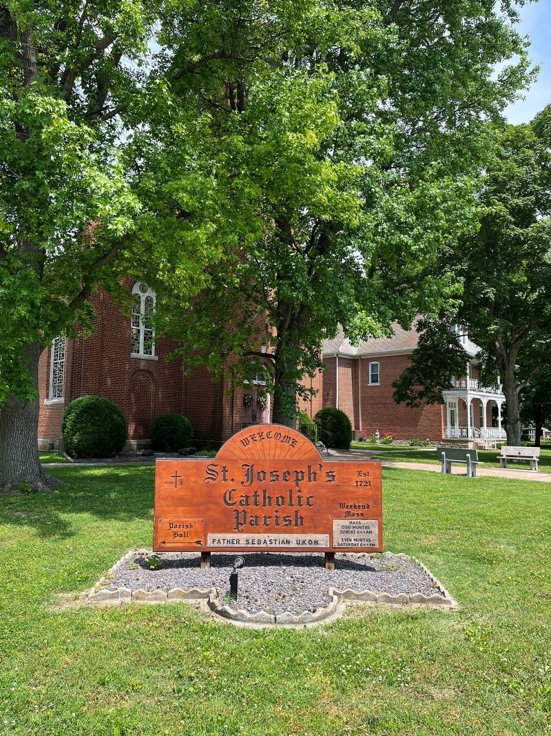 St. Joseph Catholic Church Marker. Click for full size. St. Joseph Catholic Church Marker image. Click for full size.