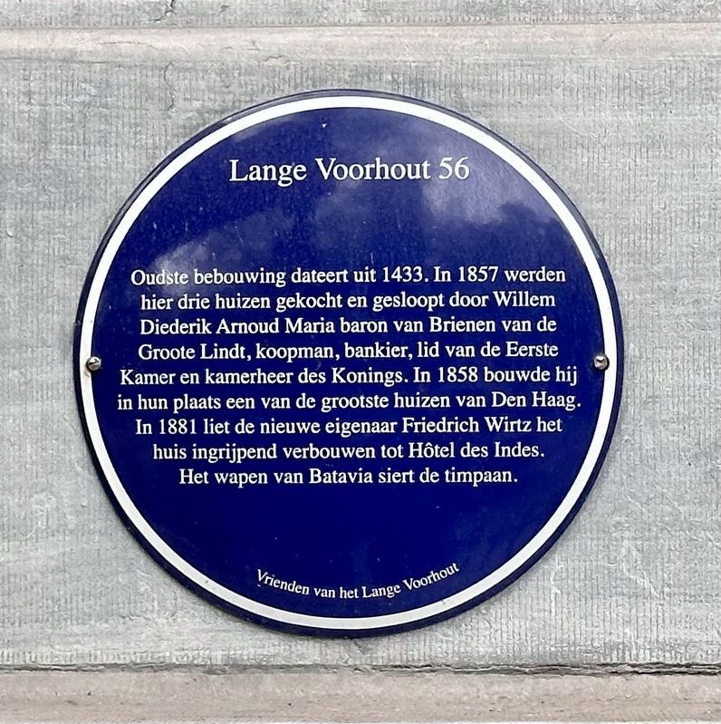 Lange Voorhout 56 Marker image. Click for full size.