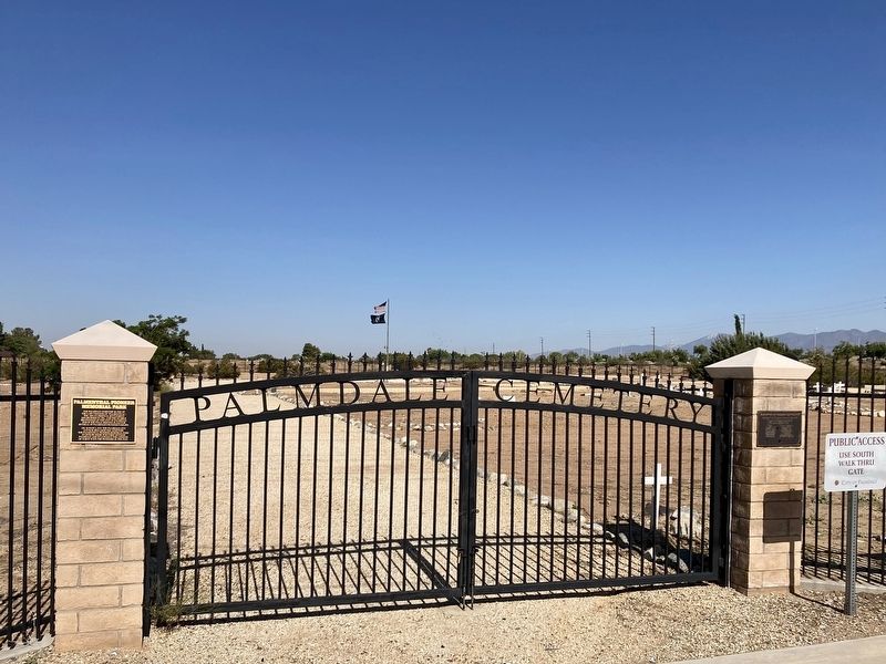 Palmdale Cemetery Markers image. Click for full size.