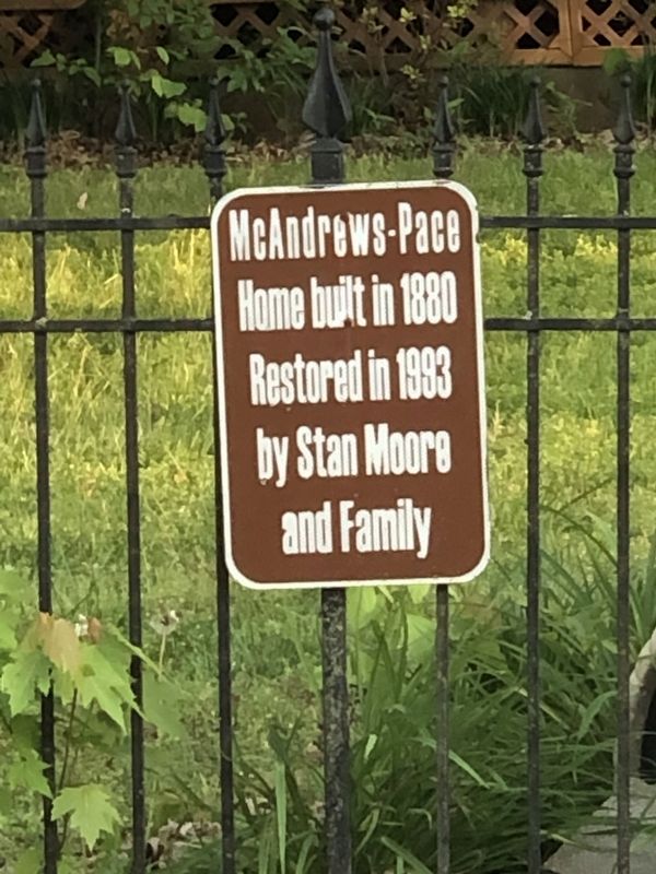 McAndrews-Pace Home Marker image. Click for full size.