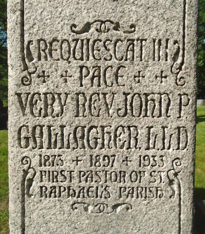 Very Rev. John P. Gallagher, L.L.D. Marker image. Click for full size.