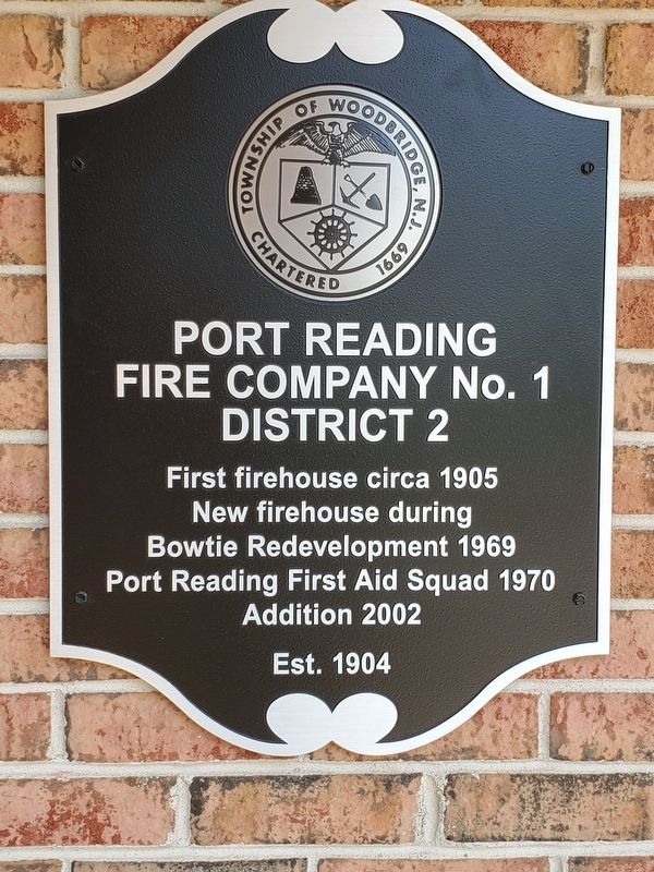 Port Reading Fire Company Marker image. Click for full size.