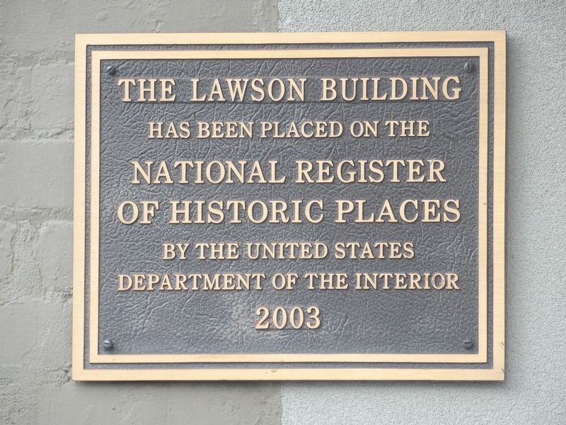 The Lawson Building Marker image. Click for full size.