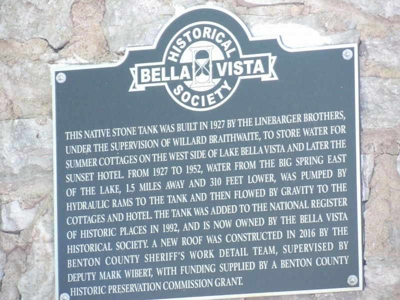 Bella Vista Water Tank Marker. Click for full size. Bella Vista Water Tank Marker image. Click for full size.