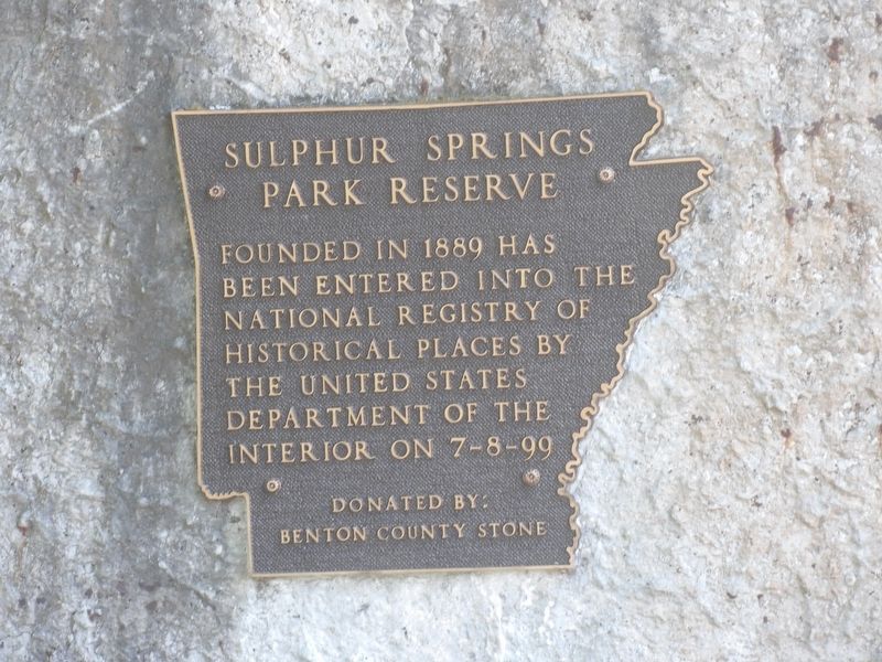 Sulphur Springs Park Reserve Marker image. Click for full size.