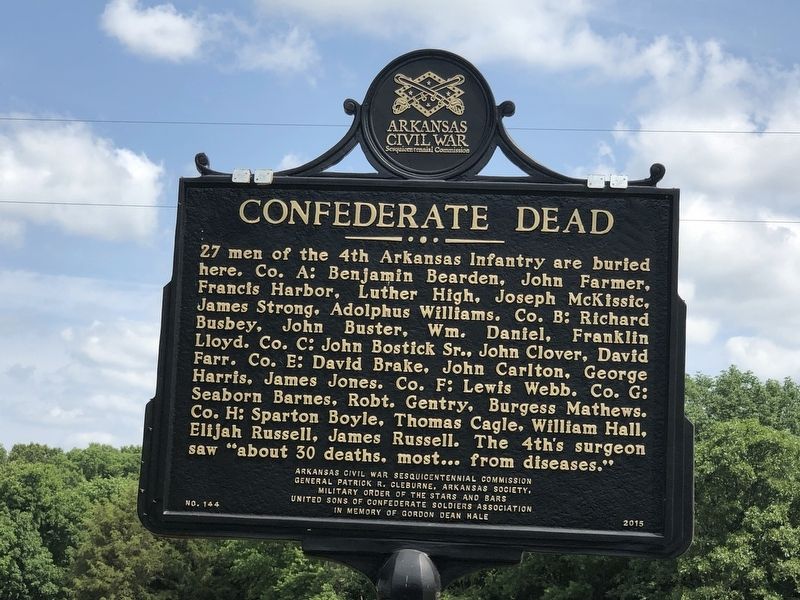 Confederate Dead side of marker image. Click for full size.