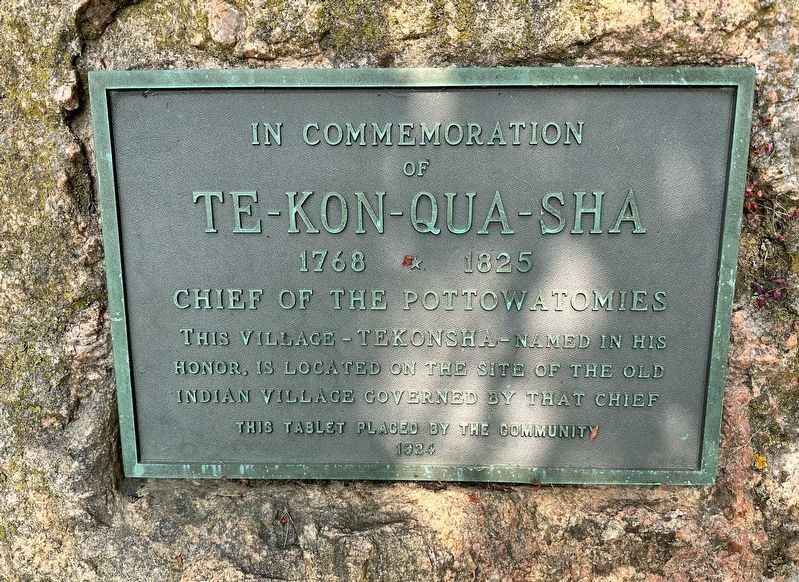 Te-Kon-Qua-Sha Marker. Click for full size. Te-Kon-Qua-Sha Marker image. Click for full size.
