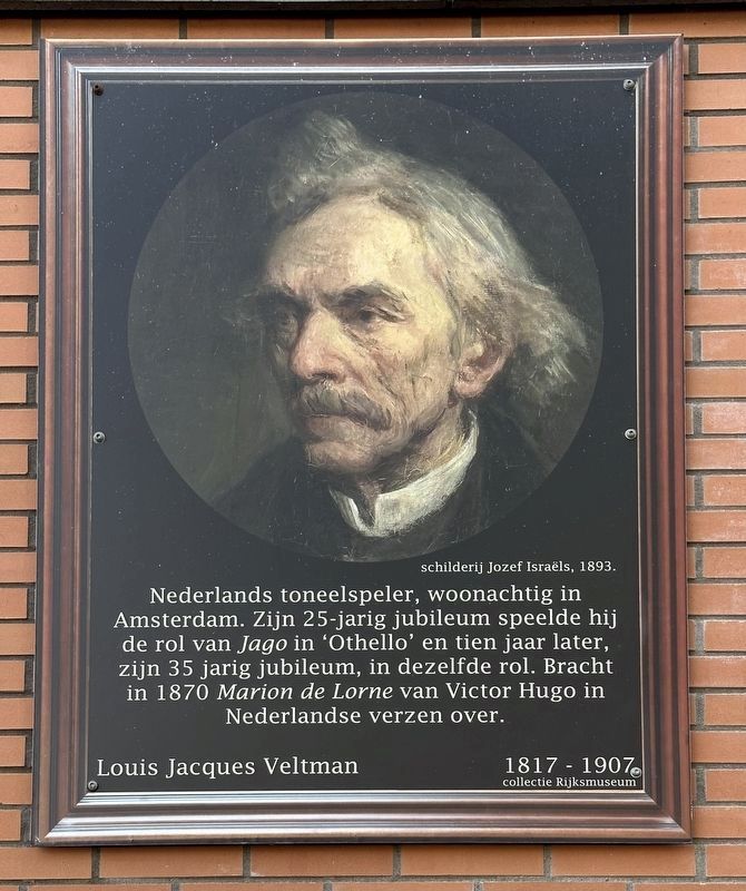 Louis Jacques Veltman Marker image. Click for full size.