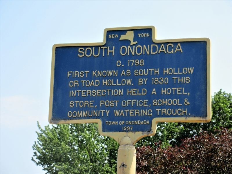 South Onondaga Marker. Click for full size. South Onondaga Marker image. Click for full size.