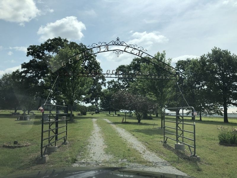 Georgia Cemetery Entrance image. Click for full size.