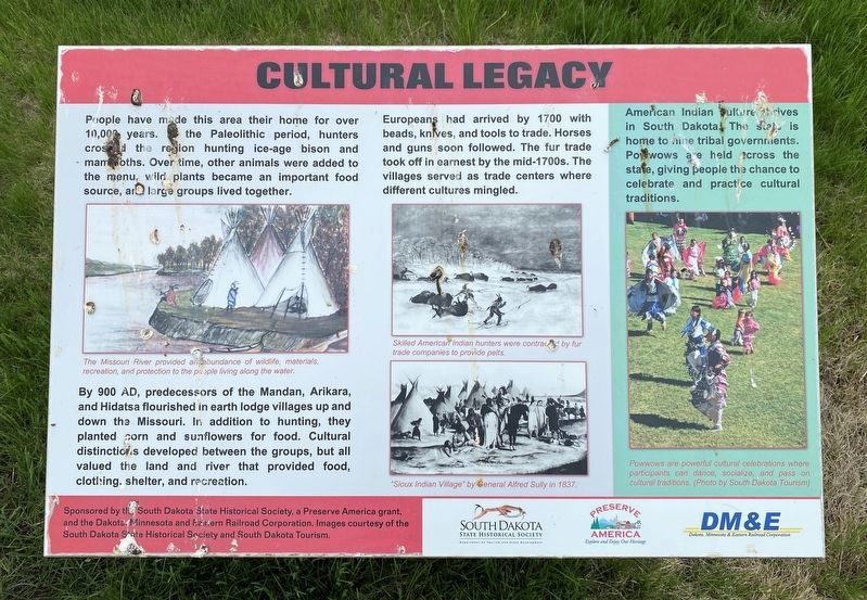 Cultural Legacy Marker image. Click for full size.