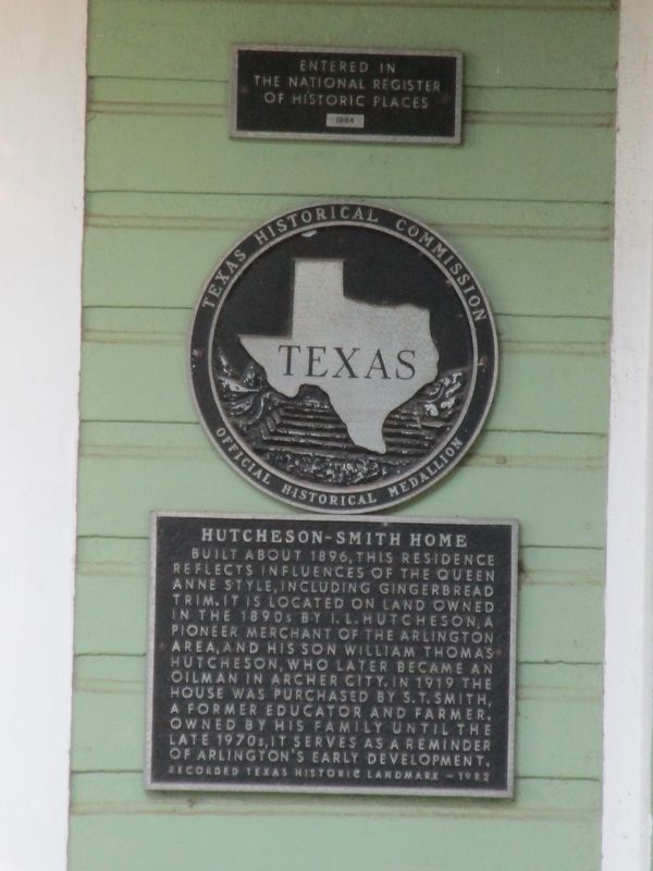 Hutcheson-Smith Home Marker image. Click for full size.
