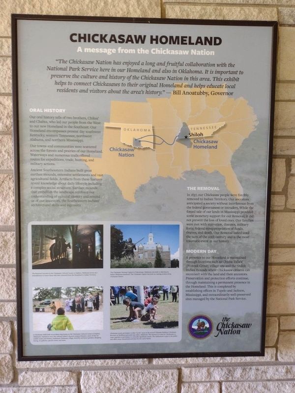Chickasaw Homeland Marker image. Click for full size.