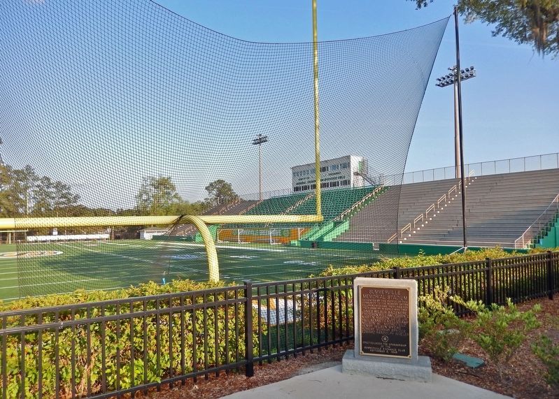 Summerville Memorial Stadium Marker image. Click for full size.