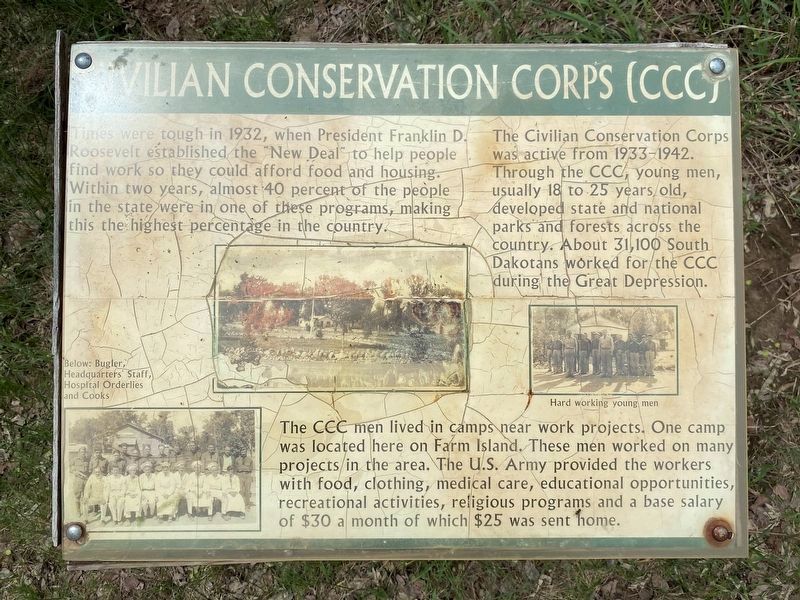Civilian Conservation Corps (CCC) Marker image. Click for full size.